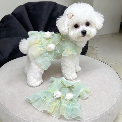 Pet Floral Party Dress